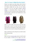 How To Choose A Right Plus-Size Jacket?