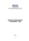 BOLETIM CLIMATOLÓGICO RONDÔNIA 2005