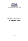 BOLETIM CLIMATOLÓGICO RONDÔNIA 2006