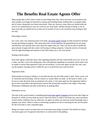 The Benefits Real Estate Agents Offer