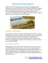 Top Uses of Vinyl Banners