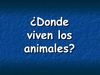 Habitat de los animales