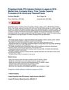 Propylene Oxide (PO) Industry Outlook in Japan to 2016 - Market Size, Company Share, Price Trends, Capacity Forecasts...