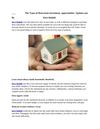 The Types of Real estate investment opportunities Options says By Dave lindahl.