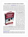 How it is Possible To Understand a Men Or a Women?