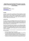 Google Docs como herramienta TIC de apoyo a la acción tutorial en Educación Secundaria. Un entorno colaborativo con...