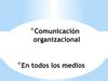 comunicacion organizacional