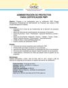 USMA Administracion de Proyectos Descripcion Cursos 14 de julio 2012