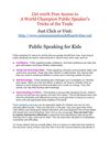 Public Speaking for Kids
