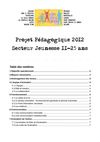 Projet pédagogique 2012