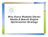 Why Every Website Owner Needs A Search Engine Optimization Strategy
