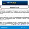 Slope Of Line 