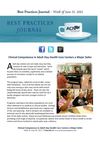 Best Practices Journal - June 25, 2012 - Adult Day Health Care Clinical Competence
