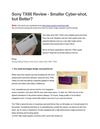 sony cybershot tx66 review