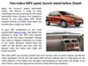 Tata Indica MPV spied, launch slated before Diwali