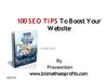 100 SEO TIPS Free E-Report