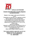 Compte rendu NAO 26 06 2012 Euralis Gastronomie FO