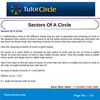 Sectors Of A Circle 