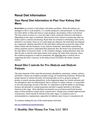 Renal Diet Information