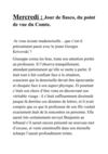 Mercredi: Jour de fiasco, du point de vue du Comte.