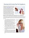 Cleaning And Caring Tips For Eyeglasses
