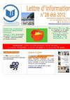 infolettre n°28 été 2012