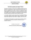 Comunicado de Prensa: Corte llama a Suplentes para integrar Tribunal