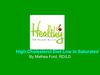 High Cholesterol Diet Low in Sat fats high in fiber