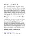 Kidney Failure Diet – What Is It