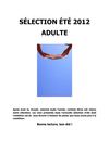 Sélection de l'été _ Adultes