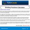 Dividing Fractions Calculator 