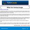 What Are Vertical Angle 