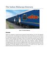 The Indian Maharaja Itinerary