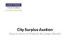 Auction Systems: City Surplus Auction - Ways to Score on Property No Longer Needed