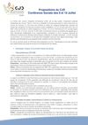 Propositions du CJD à la conférence sociale des 9 et 10 juillet 2012
