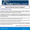 How to Find the Area of a Square