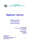 règlement intérieur 