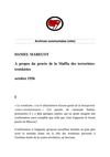 Daniel Marecot : à propos du procès de la mafia des terroristes-trotskystes