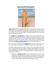 Stop your feet from ageing