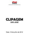 Clipagem São José 18/07/2012