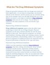 What Are the Drug Withdrawal Symptoms 