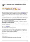 Tips On A Homemade Colon Cleansing Diet For Weight Loss