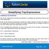 Simplifying Trig Expressions