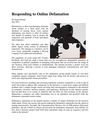 Reponding to Online Defamation
