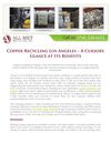 Copper Recycling Los Angeles – A Cursory Glance at Its Benefits