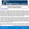 Kinetic Energy Equation 