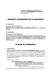 Requête introductive d'instance contre la ville de FONTAINEBLEAU pour travaux de voirie non-conformes 