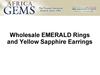Wholesale EMERALD Rings and Yellow Sapphire Earrings