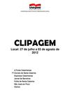 Clipagem Correio de Santa Catarina 27/07 a 03/08/2012