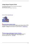 College Degree Programs Online